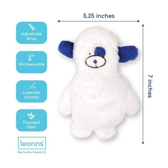 Microwavable Plush Stuffed Animal Heating Pads (White Dog) - Weighted Stuffed An - Picture 3 of 6
